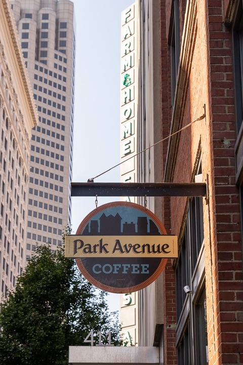 park avenue coffee sign in St. Louis, Missouri