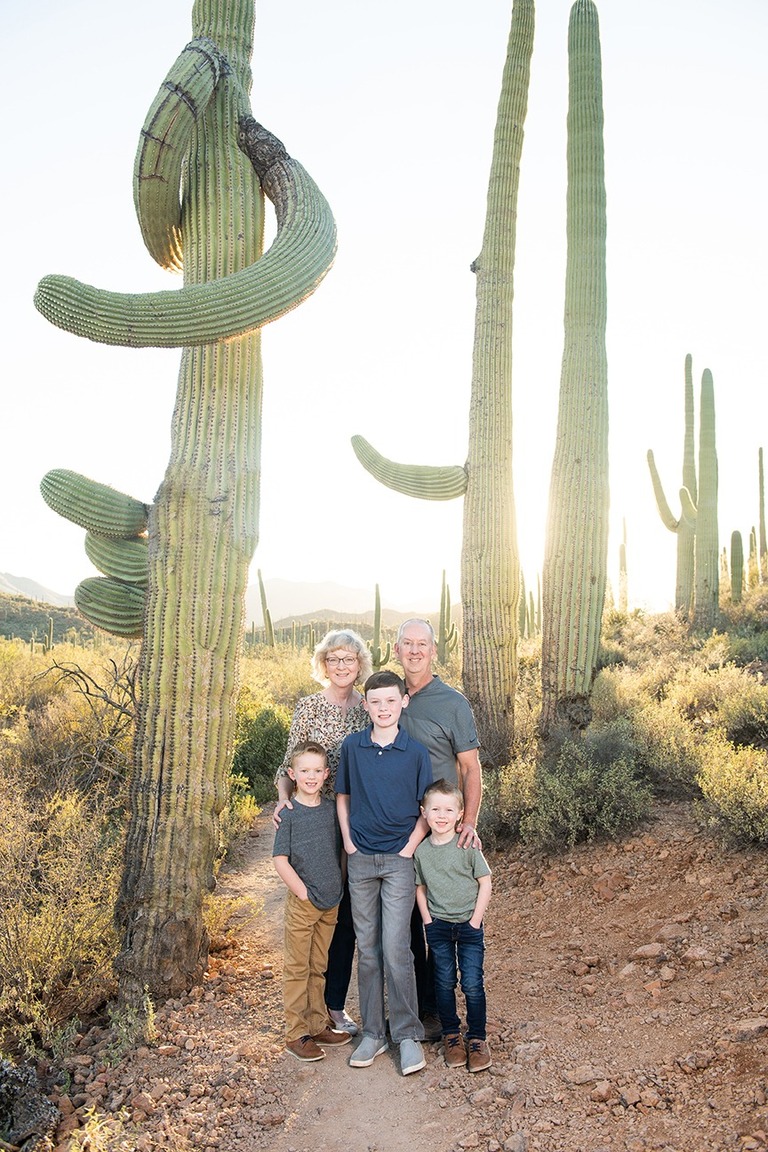 Tucson Family Photos at Sunset