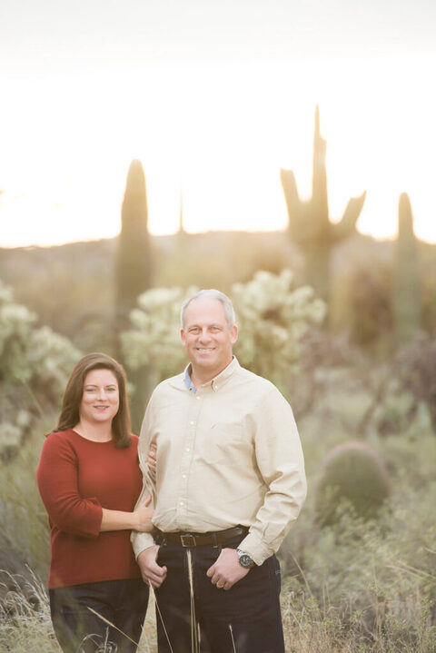 Tucson Family Photos with Saguaros