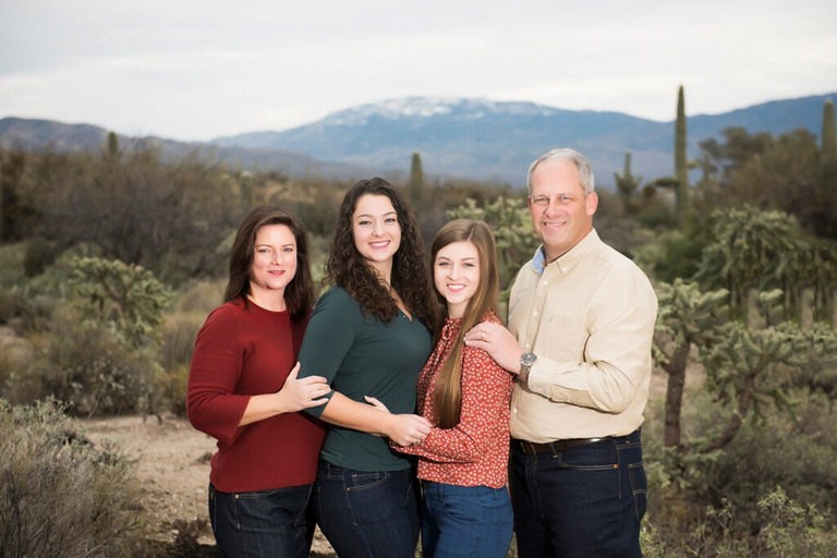 family photos with mountains
